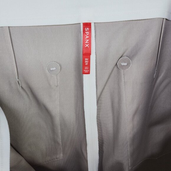 Spanx Active Shorts 6” Women’s Plus Size 3X Silver Lining Stretch Waist Comfort - Picture 10 of 16